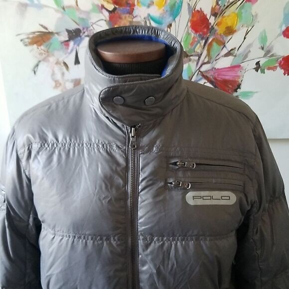 Polo Ralph Lauren Boys Gray Puffer Jacket Size large - Picture 3 of 10